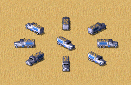 空勤团车厂卡车展示