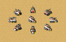 坦克炮履带车展示