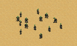 中东冲锋枪手展示