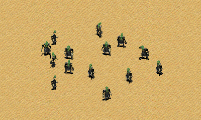 中东冲锋枪手展示