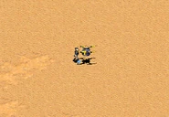 移动的萨尔玛，可以看见浮游状态的吊运无人机