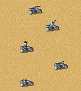 光辉摩托的五种炮塔.png (303 KB) 光辉摩托的五种炮塔,从上到下分别为热熔炮,高射机炮,光棱武器,高爆榴弹,干扰器