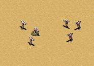 （从左到右）王国军防空兵，防空步兵