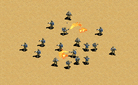 美械喷火兵展示