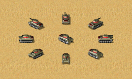 旧式黄猫坦克展示