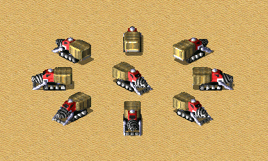 潜地采矿车展示