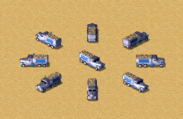 空勤团车厂卡车展示